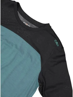 Functionele longsleeve turquoise