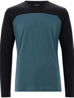 Functionele longsleeve turquoise
