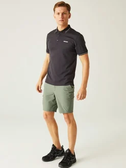 Functionele short "Travel" kaki
