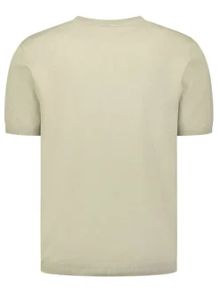 Gebreid shirt beige