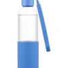 Glazen fles "Melior" blauw - 500 ml