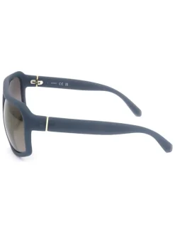 Herenzonnebril blauw/beige