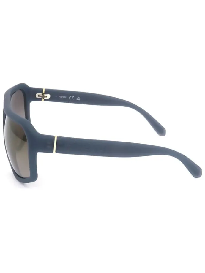 Herenzonnebril blauw/beige