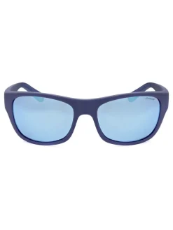 Heren zonnebril donkerblauw/lichtblauw