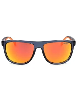 Herenzonnebril donkerblauw/oranje