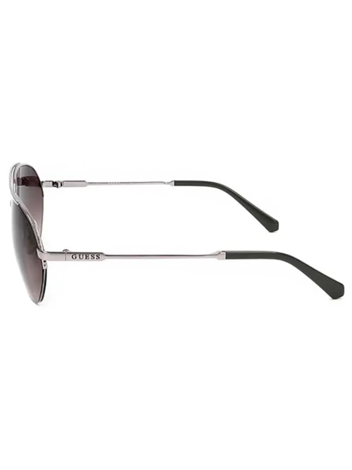 Herenzonnebril zilverkleurig/bruin