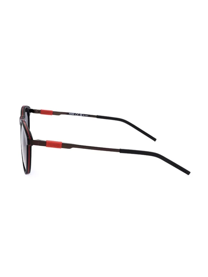 Herenzonnebril zwart/rood