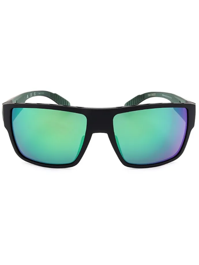 Herenzonnebril zwart/turquoise-paars