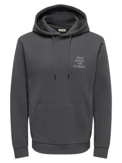 Hoodie antraciet