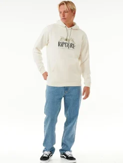 Hoodie "Down The Line" crème