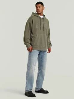 Hoodie olijfgroen