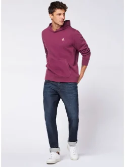 Hoodie pruimkleurig