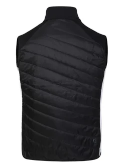 Hybride bodywarmer "Gendarme Wool" zwart/geel