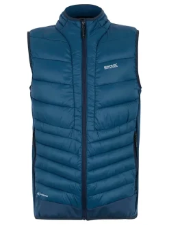 Hybride bodywarmer "Leedre" blauw