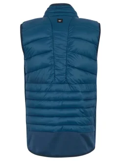 Hybride bodywarmer "Leedre" blauw