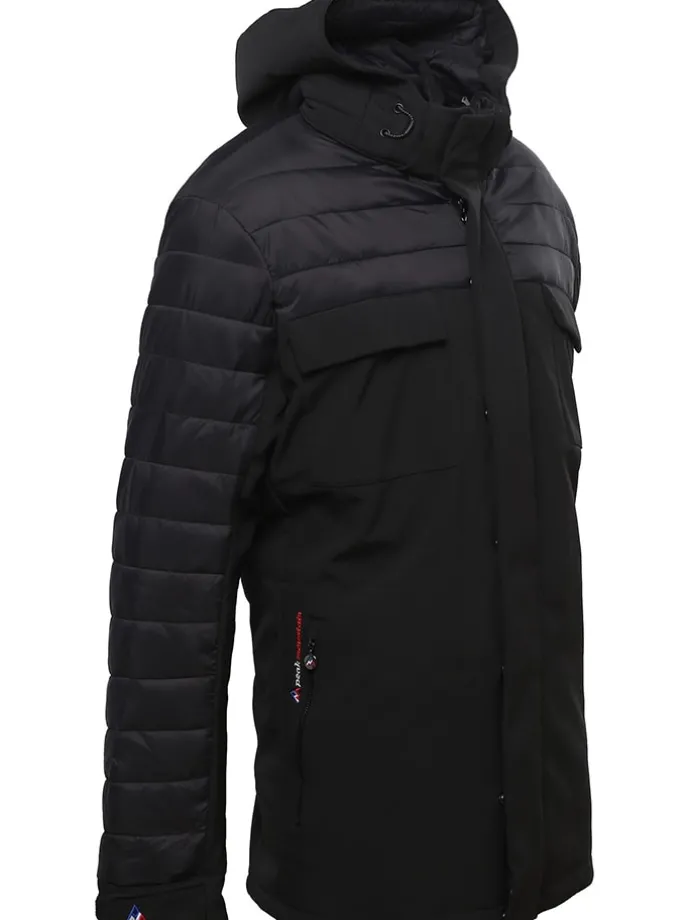 Hybridparka "Cantheon" zwart