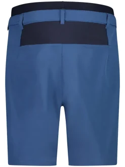 3-in-1 fietsshort blauw/zwart