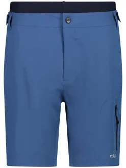 3-in-1 fietsshort blauw/zwart