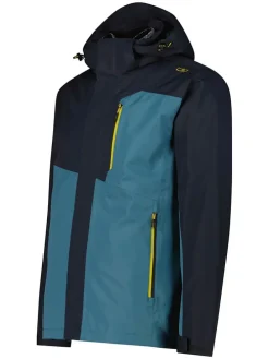 3-in-1 functionele jas blauw/zwart/grijs