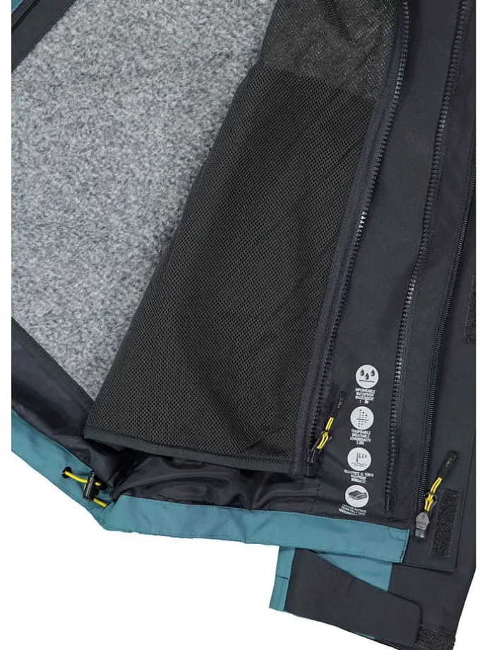 3-in-1 functionele jas blauw/zwart/grijs