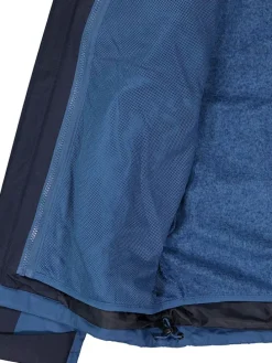 3-in-1 functionele jas donkerblauw
