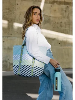 Isoleertas turquoise/groen - (B)44 x (H)37 x (D)16 cm