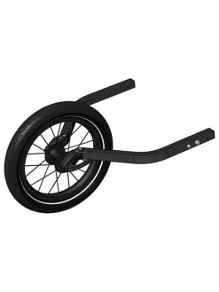 Joggerwiel voor tweezitter zwart
