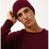 Kasjmieren muts "Cleo" bordeaux