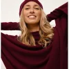 Kasjmieren muts "Ginger" bordeaux