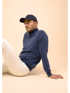 Kasjmieren trui "Connor" blauw