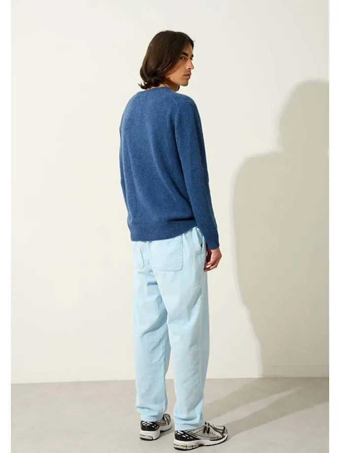Kasjmieren trui "Victo" blauw