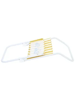 Klapstoel "Dolce Vita" geel/wit - (B)44 x (H)75 x (D)52 cm