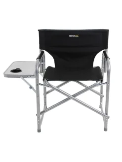 Klapstoel zwart/zilverkleurig - (B)61 x (H)78 x (D)42 cm