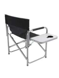 Klapstoel zwart/zilverkleurig - (B)61 x (H)78 x (D)42 cm