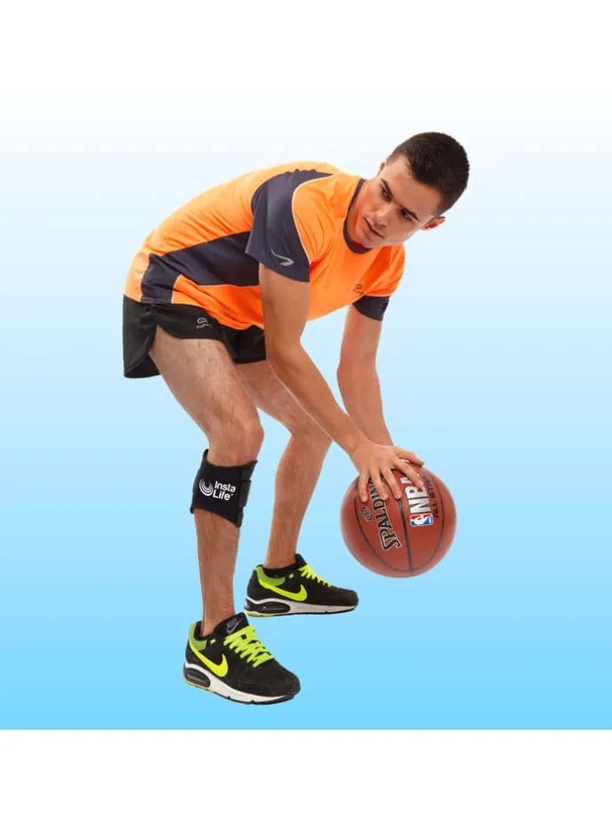 Kniebandage ''Insta Life'' zwart - (L)14 x (B)62 cm