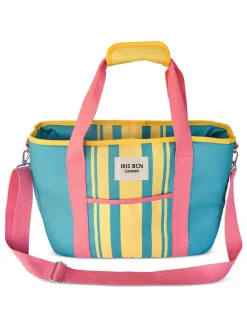 Koeltas turquoise/geel/roze - (B)41 x (H)29 x (D)15 cm