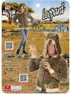 Kostuumjas "Leopard" bruin/beige