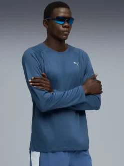 Lauflongsleeve "Velocity" blauw