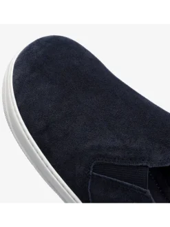 Leren barefootschoenen "Ease" donkerblauw