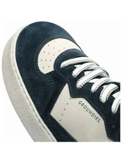 Leren barefootschoenen "Nova Special" donkerblauw/wit