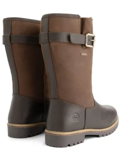 Leren boots "Aremark" bruin/lichtbruin