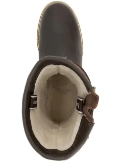 Leren boots "Aremark" bruin/lichtbruin