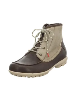 Leren boots beige/bruin