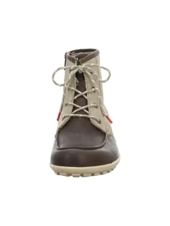 Leren boots beige/bruin