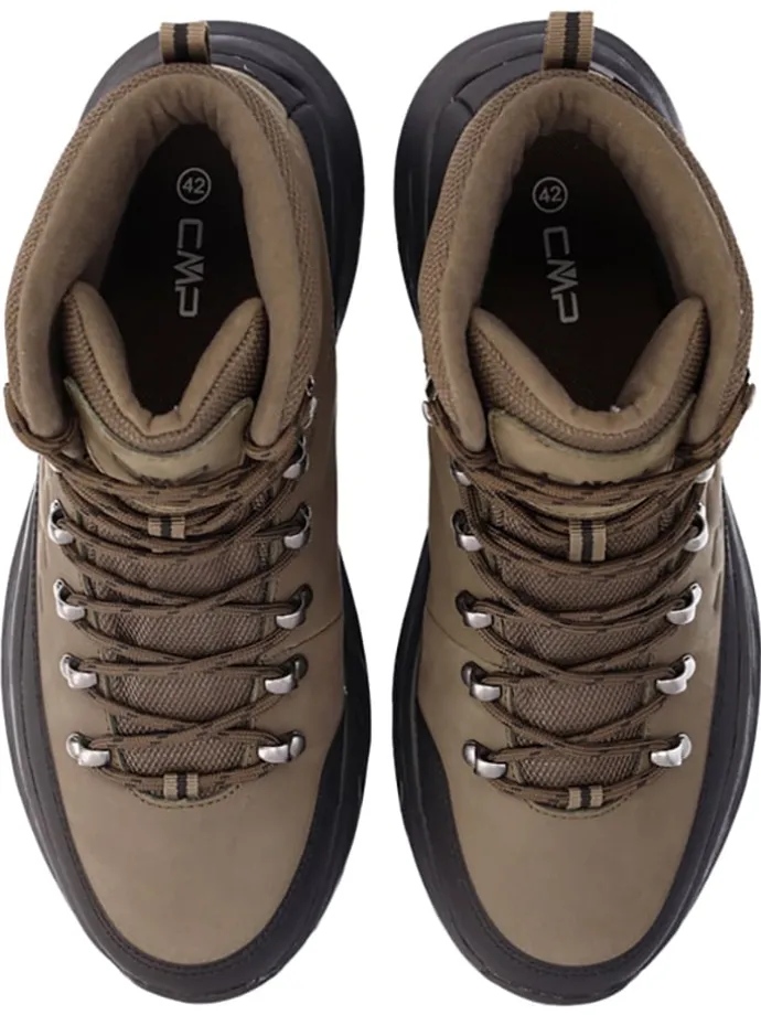 Leren boots "Dypsie" bruin/zwart