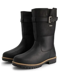 Leren boots "Fjaere" zwart
