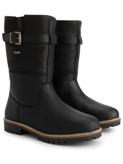 Leren boots "Fjaere" zwart