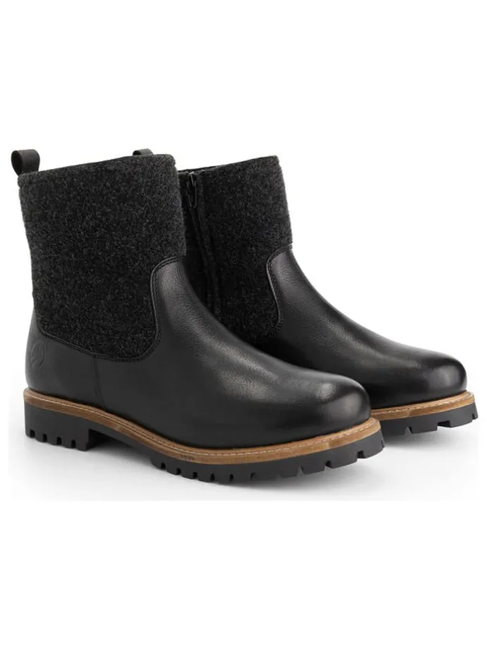 Leren boots "Gotaland" zwart