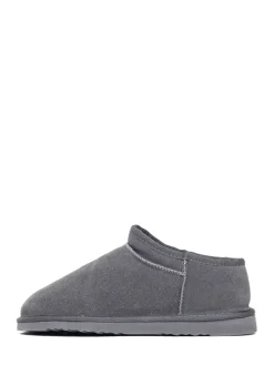 Leren boots "Hugh" grijs