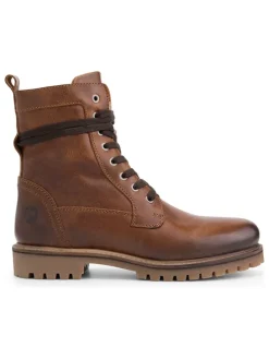 Leren boots "Kvinlog" bruin